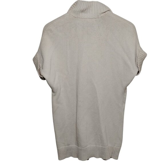 Generra Vintage Cream Zip Up Knit Cardigan, Medium - Picture 2 of 7